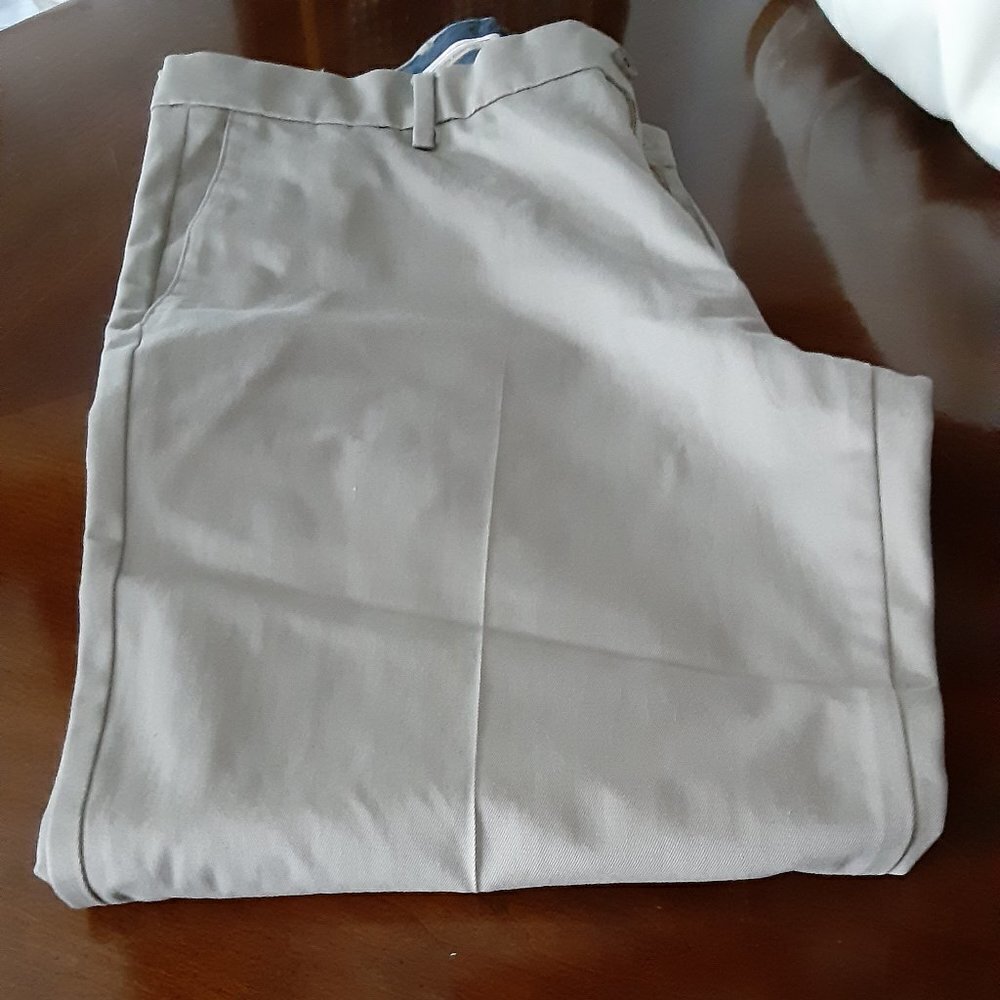 Dockers 36x30  Beige w/Straight Fit Flat Front.